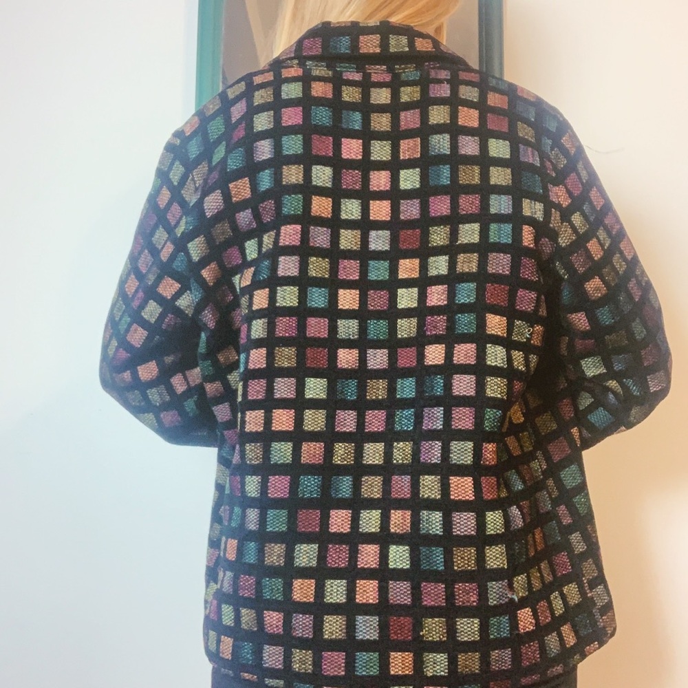 🪴Vintage Square Print Jacket🪴 - Picture 2 of 3